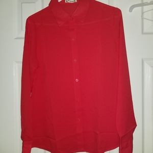 NWOT classic button down blouse - juniors